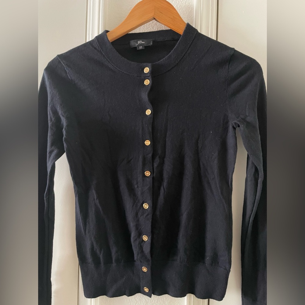J.Crew black Cardigan sweater - Picture 3 of 4